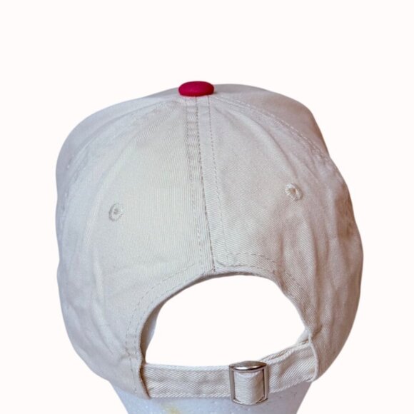 Tanned and Tipsy Embroidered Baseball Cap Pink White Hat Cruise Vacation Summer - Picture 6 of 9